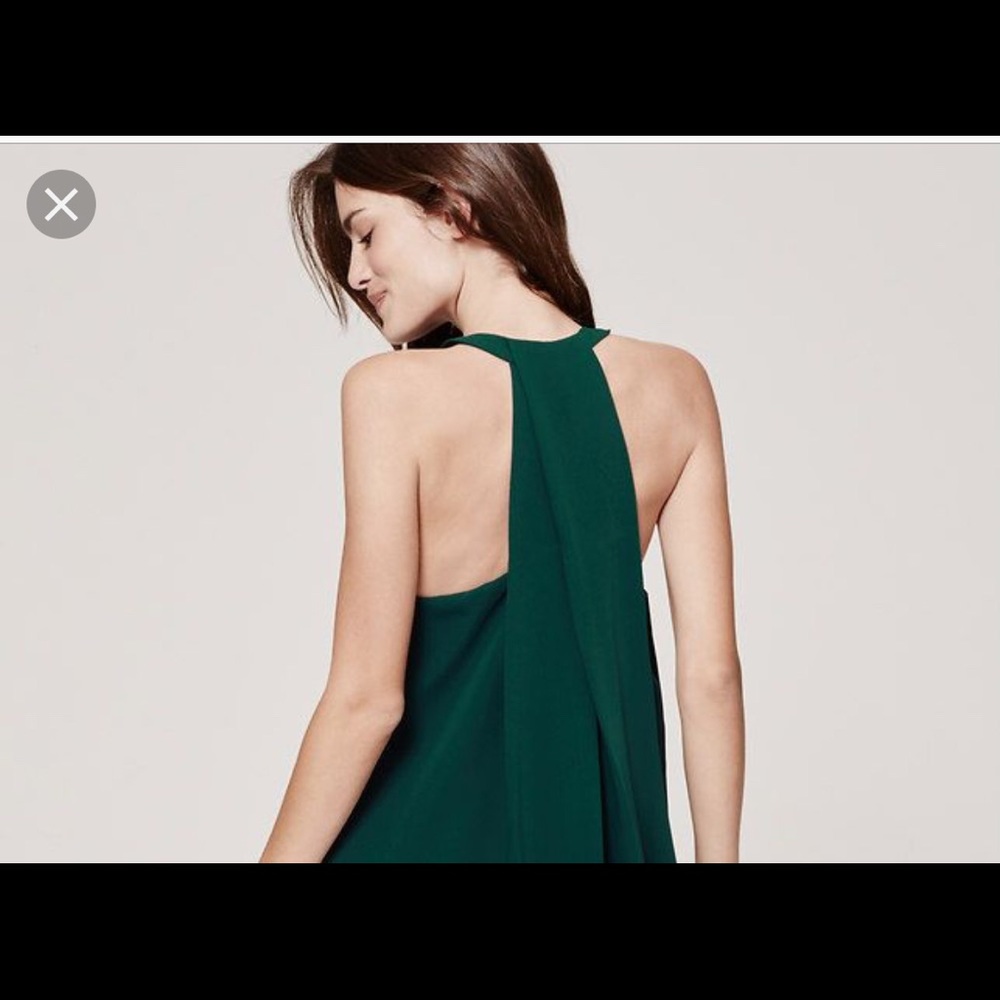 LOFT trapeze T back blouse